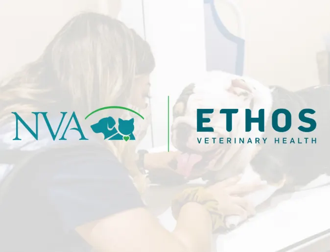 NVA and Ethos Veterinary Health Logos